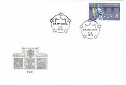 38246. Carta F.D.C. BRATISLAVA (Eslovaquia) 1993. San Juan Nepomuceno - FDC