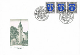 38247. Carta F.D.C. DUBNICA NAD VAHOM (Eslovaquia) 1993. Escudo Ciudad Y Iglesia - FDC