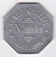 69. Rhône. Lyon. Comité General. Mutualité Lyonnaise. Bain Simple. En Aluminium - Monétaires / De Nécessité