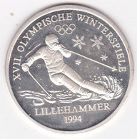 Norvège Jeton Olympic Games LILLEHAMMER 1994 Jeux Olympique En Argent. - Andere & Zonder Classificatie