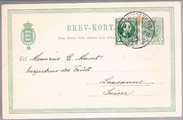 Danmark, 1906, For Lausanne - Brieven En Documenten