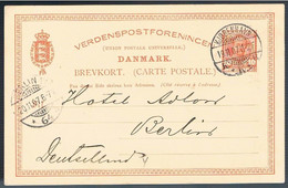 Danmark, 1907, For Berlin - Brieven En Documenten