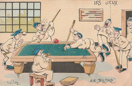 LES   JEUX  -  Le Billard Par Illustrateur - Sonstige & Ohne Zuordnung