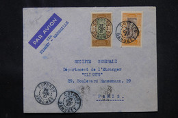 DAHOMEY - Enveloppe De Cotonou Pour Paris En 1937 Par Avion Via Niamey/ Marseille - L 75290 - Covers & Documents