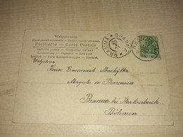 Old Stamp, Stamps Branna, 20.4. 1905, Hettlbron, Topic Postcard, Woman Drawing - ...-1918 Prefilatelia