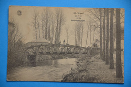 St Mard 1910: La Vire Et Le Nouveau Pont Très Animée Avec Enfants - Virton