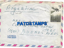 146258 POLAND COVER CANCEL CIRCULATED TO ARGENTINA NO POSTAL POSTCARD - Other & Unclassified