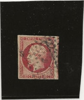 TIMBRE N° 17 A - 80 C CARMIN OBLITERE  - ANNEE 1854  COTE 70€ - Ttb - 1853-1860 Napoléon III.