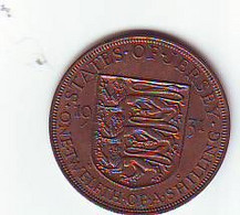 PIECE EN BRONZE - 1/12 Shilling  1931 - BUSTE DU ROI GEORGES V - Pièce Non Nettoyée - Jersey