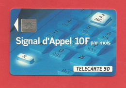 TELECARTE 50  U TIRAGE 2000 000 EX. France Télécom Signal D'Appel ---- X 2 Scan - Telefone