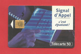 TELECARTE 50 U TIRAGE 2000 000 EX. France Télécom Signal D'Appel--- X 2 Scan - Telefone