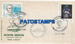 146270 ARGENTINA BUENOS AIRES COVER CANCEL SHIP ANTARTIDA ANTARCTICA DESTACAMENTO NAVAL ORCADAS YEAR 1990 NO POSTCARD - Briefe U. Dokumente