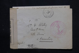 ALEXANDRIE - Enveloppe + Contenu De Alexandrie Pour La France En FM En 1917 Avec Contrôle Postal - L 75313 - Lettres & Documents