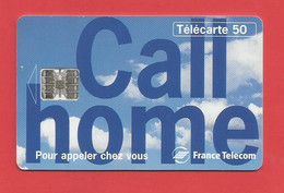 TELECARTE 50 U TIRAGE 4000 000 EX. France Télécom Call Home --- X 2 Scan - Téléphones