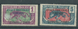 200036979  OUBANGUI  YVERT Nº  43/46  */MH  (N0 GUM) - Unused Stamps