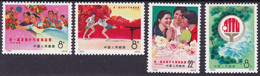 China / Cina 1972  - The 1st Asian Table Tennis Championships Mi. 1117/1120 MNH - Ongebruikt