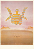FOLON - Autoportrait - Acquarello 1975 - - Folon