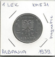 Gh3 Albania 1  Lek 1939. Magnetic - Albania