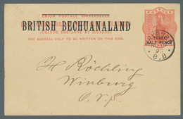 Betschuanaland - Ganzsachen: 1893-1895, Partie Von 2 Echtgelaufenen Ganzsachen Mit Aufdruck "British - Africa (Other)