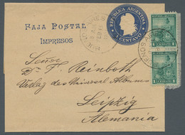 Argentinien - Ganzsachen: 1901 - Streifband Ausgabe 1899, 1 Centavo Freiheitskopf (Higgins & Gage 24 - Postal Stationery