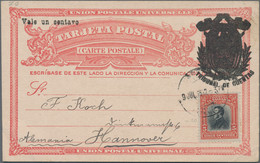 El Salvador - Ganzsachen: 1912, Two Overprinted Stationery Cards: "Vale Un Centavo TRIBUNAL DE CUENT - El Salvador