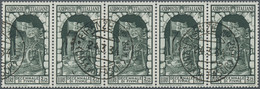 Italien: 1934, 10 Years Annexation Of Fiume Three High Values 1.75l.+1l. Bluish Black, 2.55l.+2l. Da - Usados