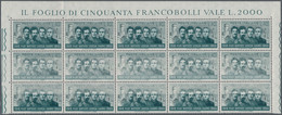 Italien: 1966: "Fiftieth Anniversary Of The Death Of Filzi, Battisti, Chiesa, Sauro", Lire 40, Horiz - 1971-80:  Nuevos