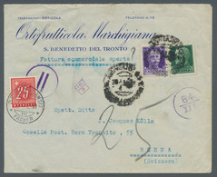 Schweiz - Portomarken: 1942-1945, Drei Interessante Zensur-Briefe Aus Italien Mit Diversen Zensurver - Impuesto