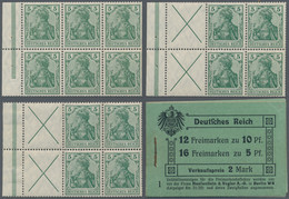 Deutsches Reich - Markenheftchenblätter: 1910, Germania-Markenheftchen 2 Mark, Lot Von Drei Heftchen - Booklets