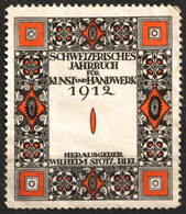 Year Book Handwerk Handicraft Jahrbuch 1912 Switzerland BIEL / Wilhelm Stotz LABEL CINDERELLA VIGNETTE - Unclassified