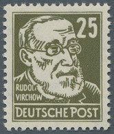 DDR: 1952, 25 Pfg. Virchow, Einwandfrei Postfrisches Exemplar Mit Plattenfehler I "Punkt über Den Li - Unused Stamps