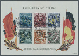 DDR: 1955, Engelsblock Mit Sonderstempel "5. Kongress Der Dt.-sowj. Freundschaft", Geprüft (Erhard) - Used Stamps