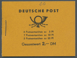 DDR - Markenheftchen: 1957, Fünfjahrplan, Heftchen Zu 2 DM Mit Wz. 3, Vier Exemplare Von MH 2 In Den - Booklets