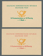 DDR - Markenheftchen: 1971, Sonderpostwertzeichenhefte Zu 10 X 10 Pfg. Bzw. Zu 5 X 20 Pfg., Eingekle - Booklets