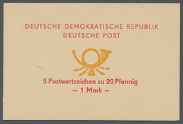 DDR - Markenheftchen: 1971, Sonderpostwertzeichenhefte Zu 10 X 10 Pfg. Bzw. Zu 5 X 20 Pfg., Eingekle - Booklets