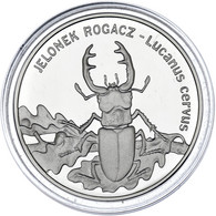 Polen: 1997, 20 Zloty-Sonderprägung Mit Abbildung Eines Hirschkäfers Aus 925er Silber In Polierter P - Polonia