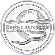 Polen: 2003, 20 Zloty-Sonderprägung Aus 925er Silber Mit Abbildung Europäischer Aale Vor Einer Weltk - Polonia