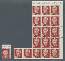 DDR: 1952/1965 Ca. Spezialpartie Meist Geprüfter Werte, Dabei Nr. 324, 24 Pf. Pieck Yy, Nr 405 Im Kp - Collections