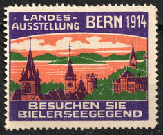 Suisse Switzerland 1914 BERN - Exposition Fair Ausstellung CHURCH CHATEDRAL -  LABEL CINDERELLA VIGNETTE - Otros & Sin Clasificación