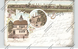 0-5902 BERKA, Lithographie, Brauerei Werrathal, Rath- Und Gasthaus, Dorfansicht - Bad Salzungen