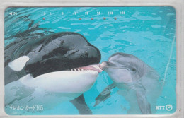 JAPAN KILLING WHALE AND DOLPHIN 2 CARDS - Delphine