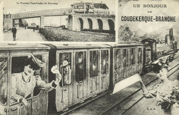 France, COUDEKERQUE BRANCHE, Nouveau Pont-Viaduc Du Tramway, Train (1910s) Postcard - Coudekerque Branche