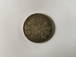 Belgique, 5 Francs, 1865, Leopold Premier Roi Des Belges - 5 Franchi