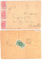 DAKAR Sénégal Lettre Recommandée Faidherbe 5c Vert 10c Rouge Yv 33 34 Ob 1910 Dest Versailles - Brieven En Documenten