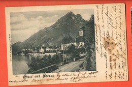ZBQ-06 Gruss Aus Gersau Pionier. GElaufen 1902 Nr 14104. - Gersau