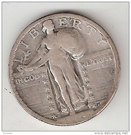 *usa  Quarter    1924 S   Km  145    Look!! Date Is Not Properly Be Viewed - 1916-1930: Standing Liberty