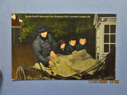 Amish Family Returning From Shopping Trip,  Lancaster County, PA.  1948 - Lancaster