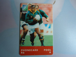 SOUTH AFRICA  USED  CARDS SPORT RUGBY  2 SCAN - Südafrika