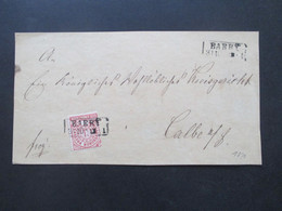 Altdeutschland NDP 1870 Michel Nr. 16 EF Mit 2x Stempel Ra2 Barby Auf Briefvorderseite (VS) Frey! Nach Calbe - Storia Postale