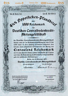 Germany - Berlin 1937 - Deutsche Centralbodenkredit Aktiengesellschaft - 4 1/2%  Hyppotheken über 1000 Reichsmark. - Banque & Assurance